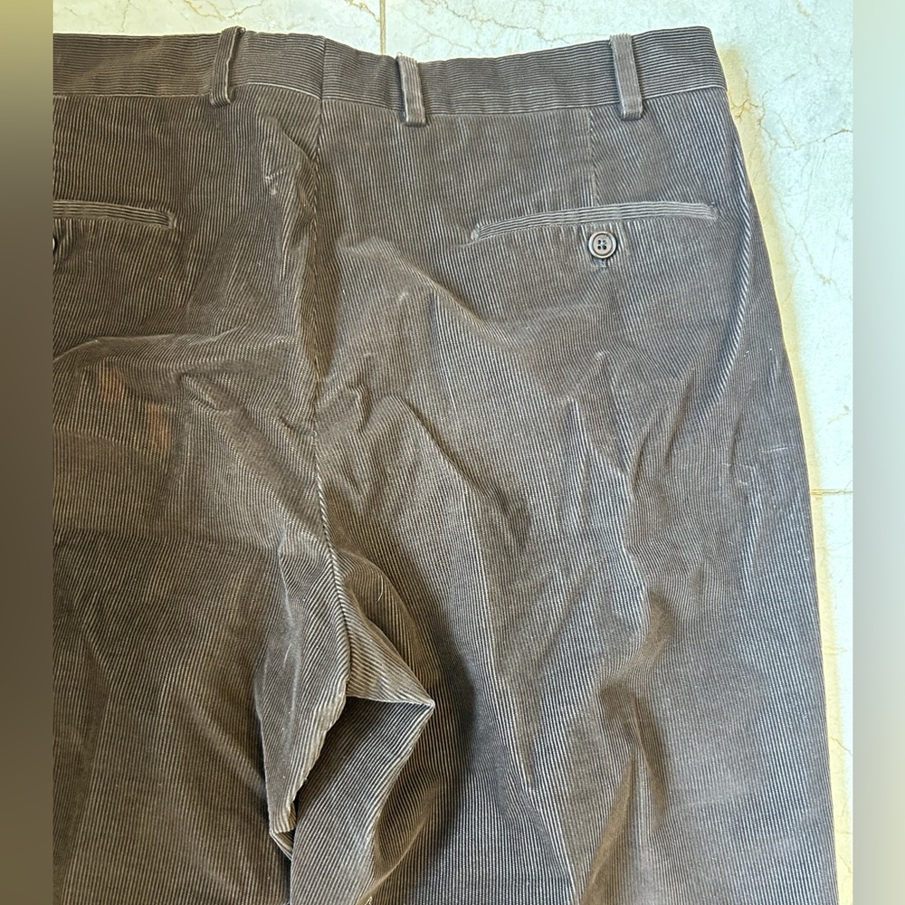 I Velluti Pontoglio for Neiman Marcus Men's Corduroy Pants in Rich Brown, Sz 36 - Picture 12 of 15